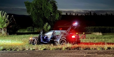 Unfallendlage - Audi in Ottikon.