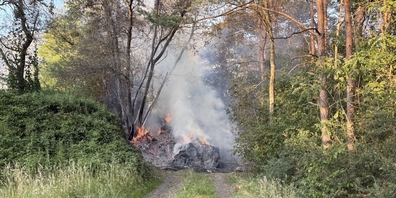 Brand bei Sevelen.