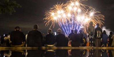 Das Feuerwerk in Rorschach, hier in einer Aufnahme von 2019, fällt dieses Jahr aus. (Archivbild)