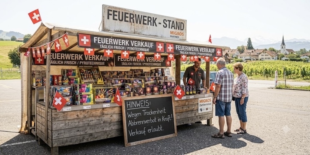 1. August-Feuerwerk: Verkaufen erlaubt, das Abbrennen wegen Trockenheit und Brandgefahr verboten. Das grosse Dilemma zur Bundesfeier.