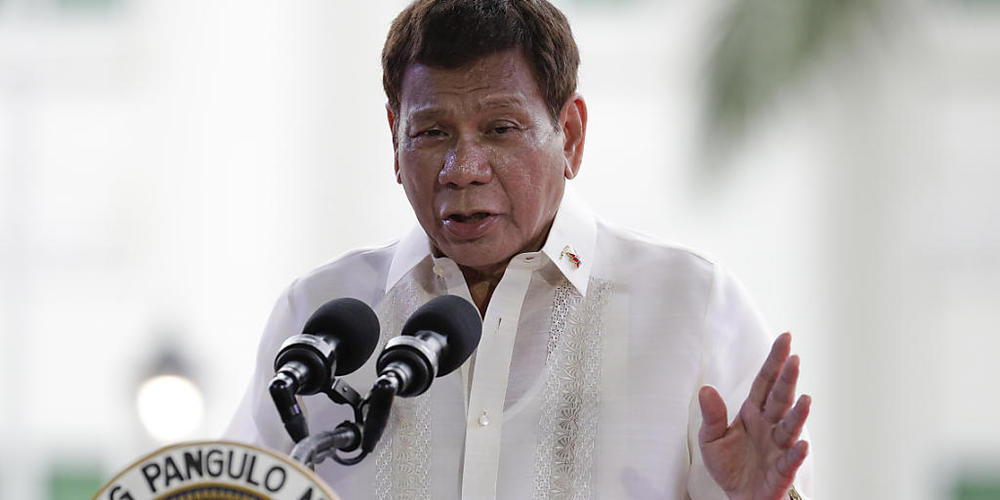 Rodrigo Duterte , Präsident der Philippinen. Foto: Aaron Favila/AP/dpa