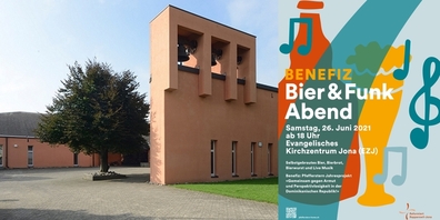Am Benefiz-Abend im Evang.-ref. Kirchzentrum in Jona gibts Bier, Bierbrot, Bierwurst und Live Musik.