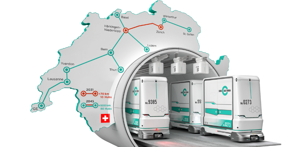 Netzerweiterung von «Cargo sous terrain» Richtung Ostschweiz wird geprüft