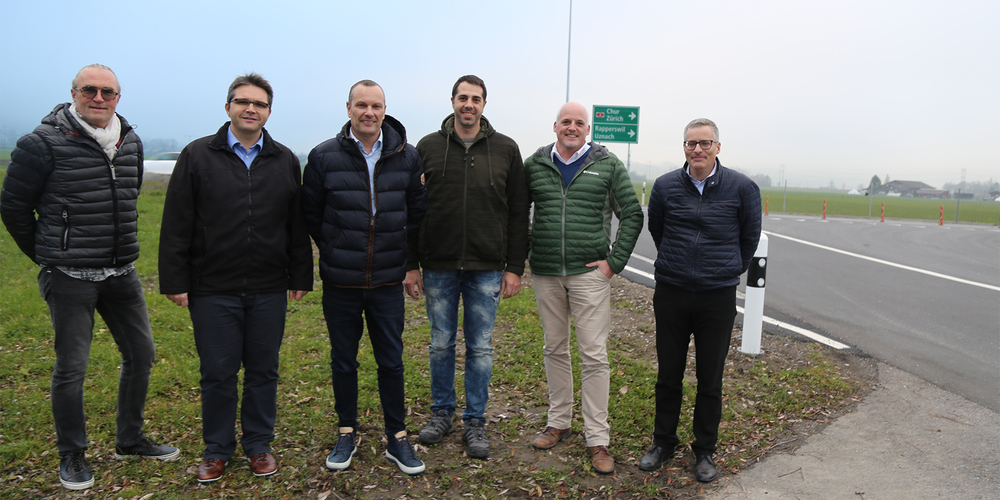 Der Vorstand von Pro Reichenburg (nicht alle Personen im Bild): (v. l.) Heinrich Kistler, Roger Brändli, Wolfgang Reumer, Ueli Kistler, Edi Diethelm und Martin Risch.