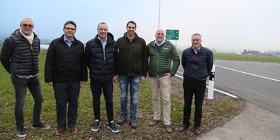 Der Vorstand von Pro Reichenburg (nicht alle Personen im Bild): (v. l.) Heinrich Kistler, Roger Brändli, Wolfgang Reumer, Ueli Kistler, Edi Diethelm und Martin Risch.