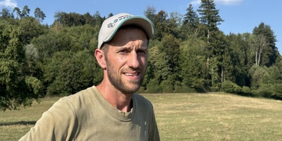 Bauer Markus Bisig leidet wie alle Bauern unter der Hitze: «Die Futterpreise steigen, die Fleischpreise sinken.»