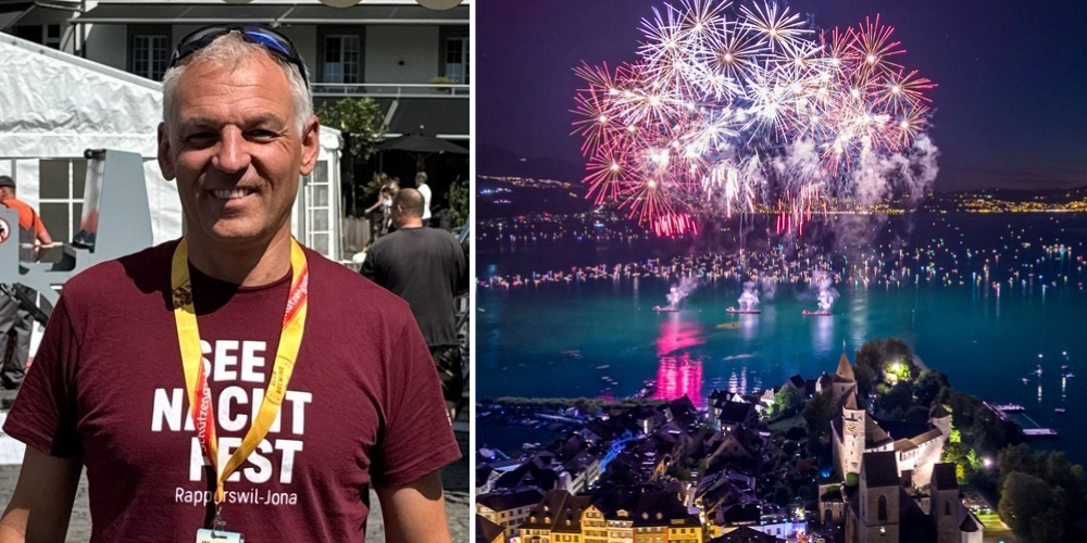 Erich Vogt, OK-Präsident Seenachtfest Rapperswil-Jona 2026 ist bester Dinge. Bis auf ein paar Kleinigkeiten laufen die Vorbereitungen reibungslos.