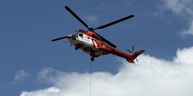 Der AS 332 Super Puma C1, 1600 PS, in Aktion.