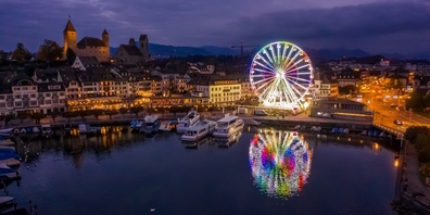 Für ein Riesenrad müssen Sie nicht mehr nach London oder Singapur reisen, kommen Sie einfach nach Rapperswil und geniessen Sie eine Fahrt in luftiger Höhe.