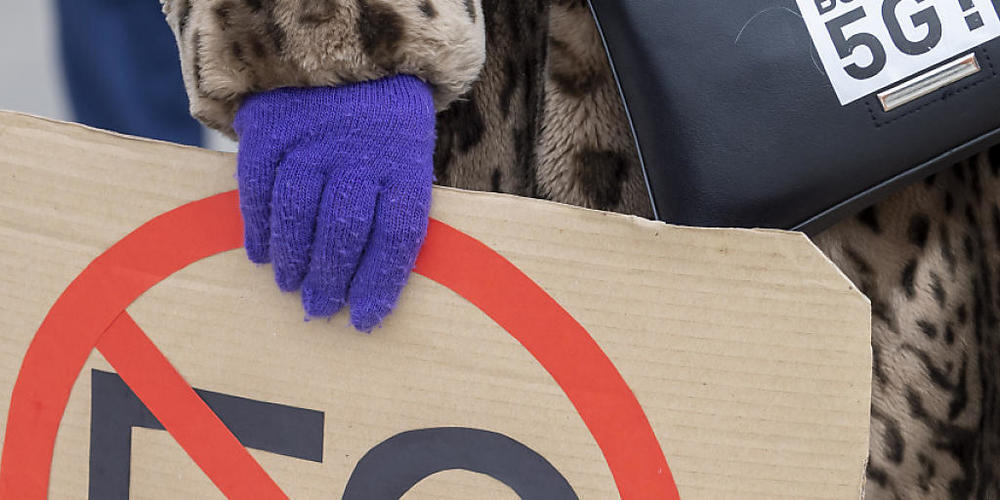 Die Angst vor 5G ist bei vielen Schweizerinnen und Schweizern gross: Demonstration in Genf Anfang 2020 (Archivbild).