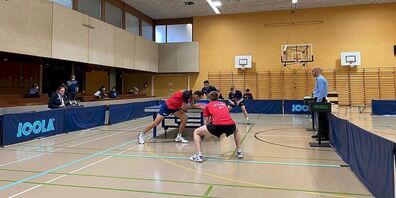 Das entscheidende Doppel um die Tabellenführung in der NLA gegen ZZ-Lancy ging leider mit 1:3 verloren.
