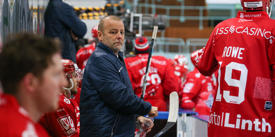 Niklas Gällstedt steht als Trainer an der Bande der SCRJ Lakers, als Ersatz für Jeff Tomlinson, der sich im Spital befindet. (Archiv, Foto: Thomas Oswald)