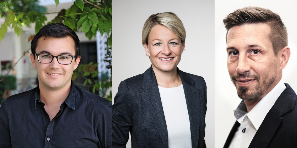 von links nach rechts; Simon Büchel, Rhema Rheintalmesse / Christine Bolt, Olma Messen St.Gallen / Ralf Huber, rhc Veranstaltungen