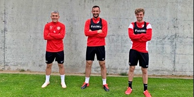 Ruben Pousa, Arbnor Fejzulahi und Nicolas Herter sind für weitere zwei Jahre beim FCRJ. 