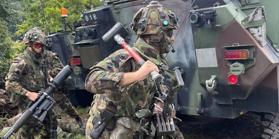 Angehörige des Gebirgsinfanteriebataillons 29 (Geb Inf Bat 29) der Schweizer Armee. (Symbolbild)