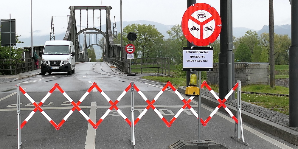 Die Wiesenrainbrücke war vor einiger Zeit bereits wegen Unterhaltsarbeiten nur eingeschränkt passierbar