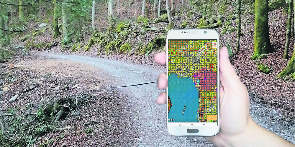 Eine Präventions-App zeigt eine dynamische Gefahrenpotenzial-Karte.