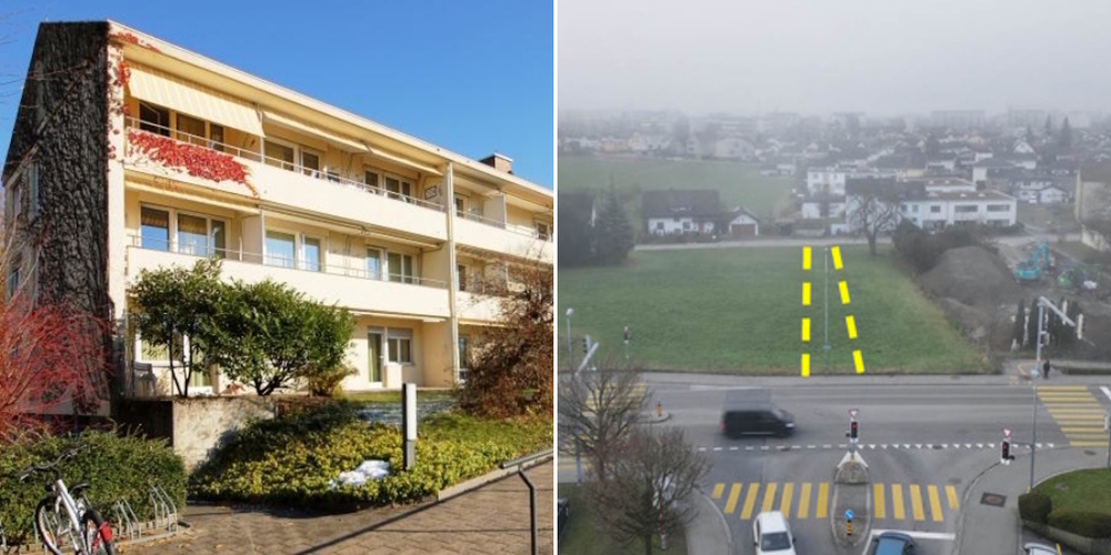 Die SVP nimmt Stellung zu einer Umnutzung des Pflegezentrums Meienberg als Integrationszentrum (l.) und zum Kredit für die Porthof-Strasse.