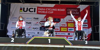 Handbikerin Sandra Stöckli aus Rapperswil-Jona holte sich bei den Rennen in Belgien eine Bronze- und eine Silbermedaille.