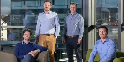 Lukas Plachel, Jan-Philip Schade, Lauro Böni und Sebastian Büchler