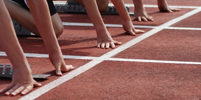 Auf die Plätze. Fertig. Los!