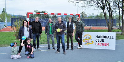 Der Vorstand des neuen Handballclubs Lachen.Bild zvg 