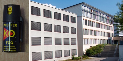 Im Oberstufenschulhaus Haslen in Uznach setzte ein Schüler (15) Pfefferspray ein und löste bei rund 45 Schülern/-innen Symptome aus. (Symbolbild)