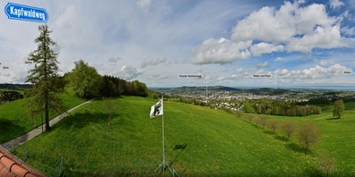 So sah die Aussicht am Samstag um 11:10 Uhr aus