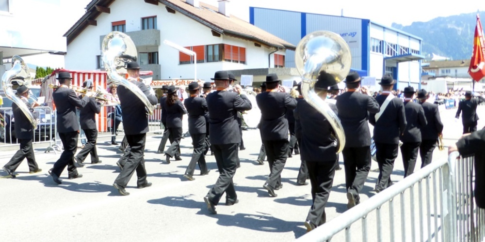 Proben der MG Harmonie Ebnat-Kappel seit dem 27. April 2021 in zwei Gruppen.