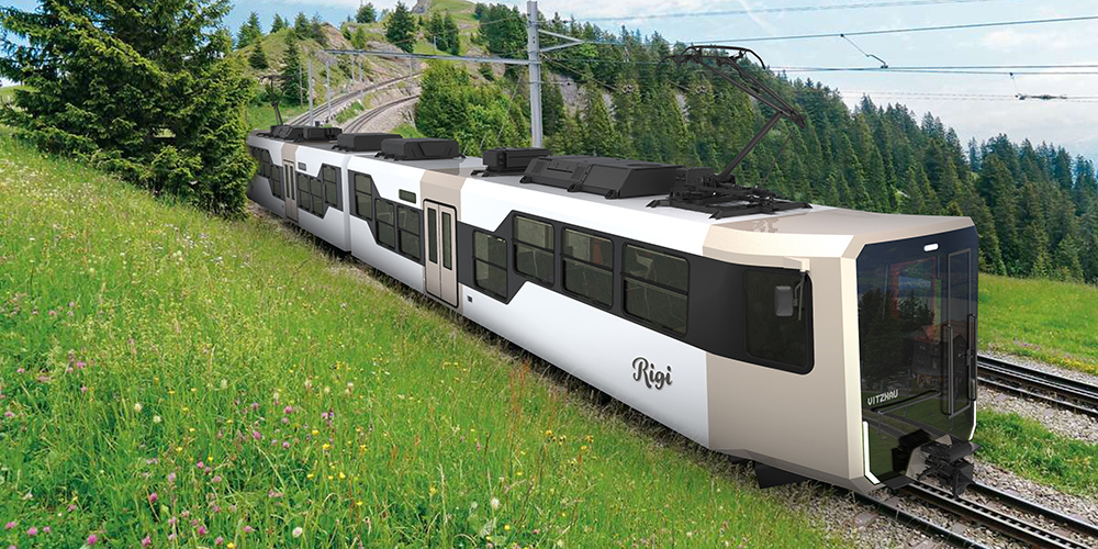 Die Rigibahn ist künftig in klassischem Weiss unterwegs.