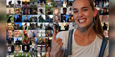 Bei dem «Global Happy Song» von Debora Rusch aus Jona wirkten viele Menschen unterschiedlichster Länder und Kulturen mit.