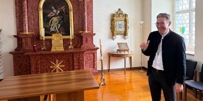 Bischof Beat in «seiner» Kapelle.