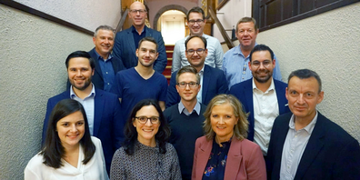 13 der 19 CVP Kandidaten für die Kantonsratswahl vom kommenden März.