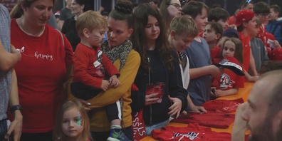 Riesiger Andrang: Die Autogrammstunde beim diesjährigen Saisonabschluss der SCRJ Lakers dauerte über zweieinhalb Stunden.