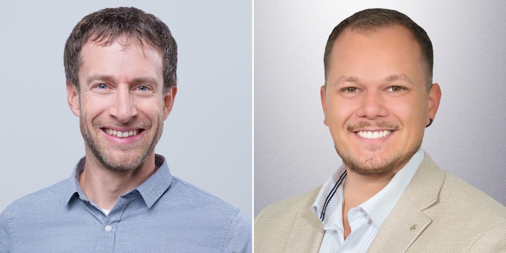 GLP & Grüne Uznach fühlen Daniel Buschor (l.) und Martin Dilla in öffentlichen Hearings auf den Zahn.