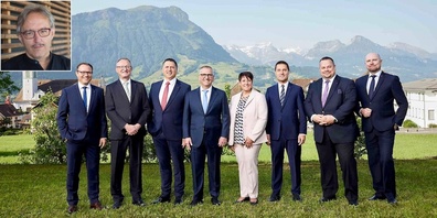 Der Regierungsrat von Schwyz muss sich wohl (endlich) dem Fall Montessori Schule March annehmen. Kleines Bild: Stefan Knobel, ehemaliger Präsident Montessori Schule Siebnen.