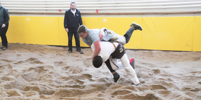 Loïc Vollenweider (vorne) gewann drei Gänge, verlor einen und musste mit zwei Gestellten vorliebnehmen. 