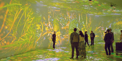 «Drei Freunde aus dem Watt» in der Rhyality Immersive Art Hall. (Archivbild)