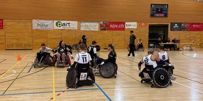 Volles Tempo und harte Duelle: Die Schweizer Elite misst sich in Mörschwil im Rollstuhlrugby.