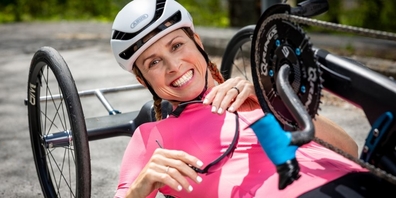 Grund zum Strahlen: Vor 10 Tagen absolvierte Sandra Stöckli in Italien ein Testrennen – in einer Woche plant sie ihr Comeback auf Weltcupstufe.