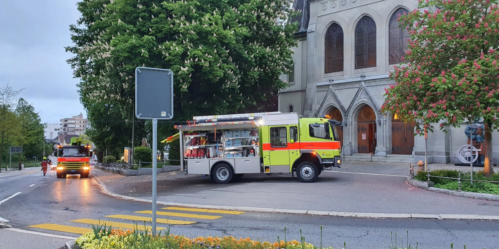 Zum Glück ein Fehlalarm: Einsatz der Feuerwehr bei der Ref. Kirche Wetzikon