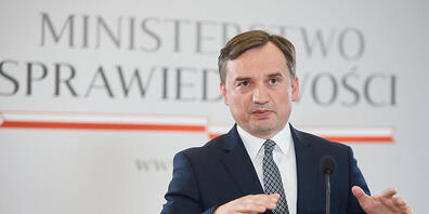 FILED - Polens Justizminister Zbigniew Ziobro spricht auf einer Pressekonferenz. Photo: Hubert Mathis/ZUMA Wire/dpa