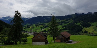 Aussicht vom «Haus zur Freiheit» oberhalb Ebnat-Kappel am letzten Dienstag.