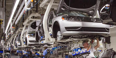 VW stellt Produktion des Passat in den USA ein (Bild: Betroffene Werkstatt in Chattanooga, Tennessee)