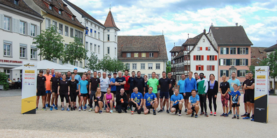Am durchgeführten Trainingslauf waren fast 50 Läuferinnen und Läufer dabei.