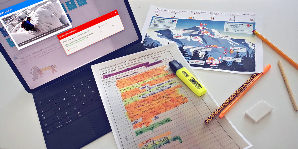 Im Projekt «Learn2Learn» wurde eine Lerneinheit zum Thema «Gletscher» entwickelt. 