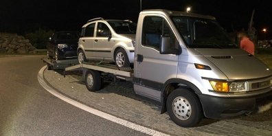 Mit diesem Gefährt durfte der Serbe nicht weiterfahren