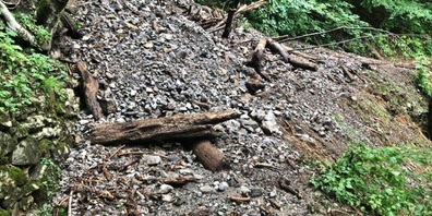 Wann der Wanderweg wieder begehbar ist, ist aktuell noch unklar.