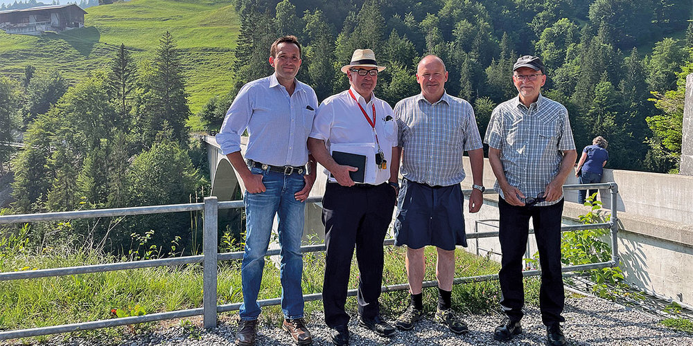 Thomas Roffler, Ueli Thöny, Res Aebi, Andreas Kessler (von links). 