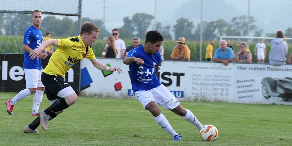 FC Altstätten und FC Widnau trennten sich mit einem 1:1 Unentschieden